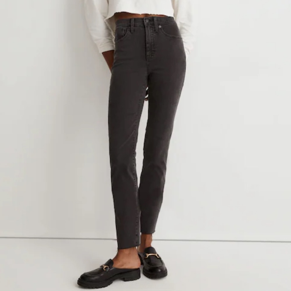 NWT Madewell Stovepipe Jeans in Banberry Wash: Raw-Hem Edition 26